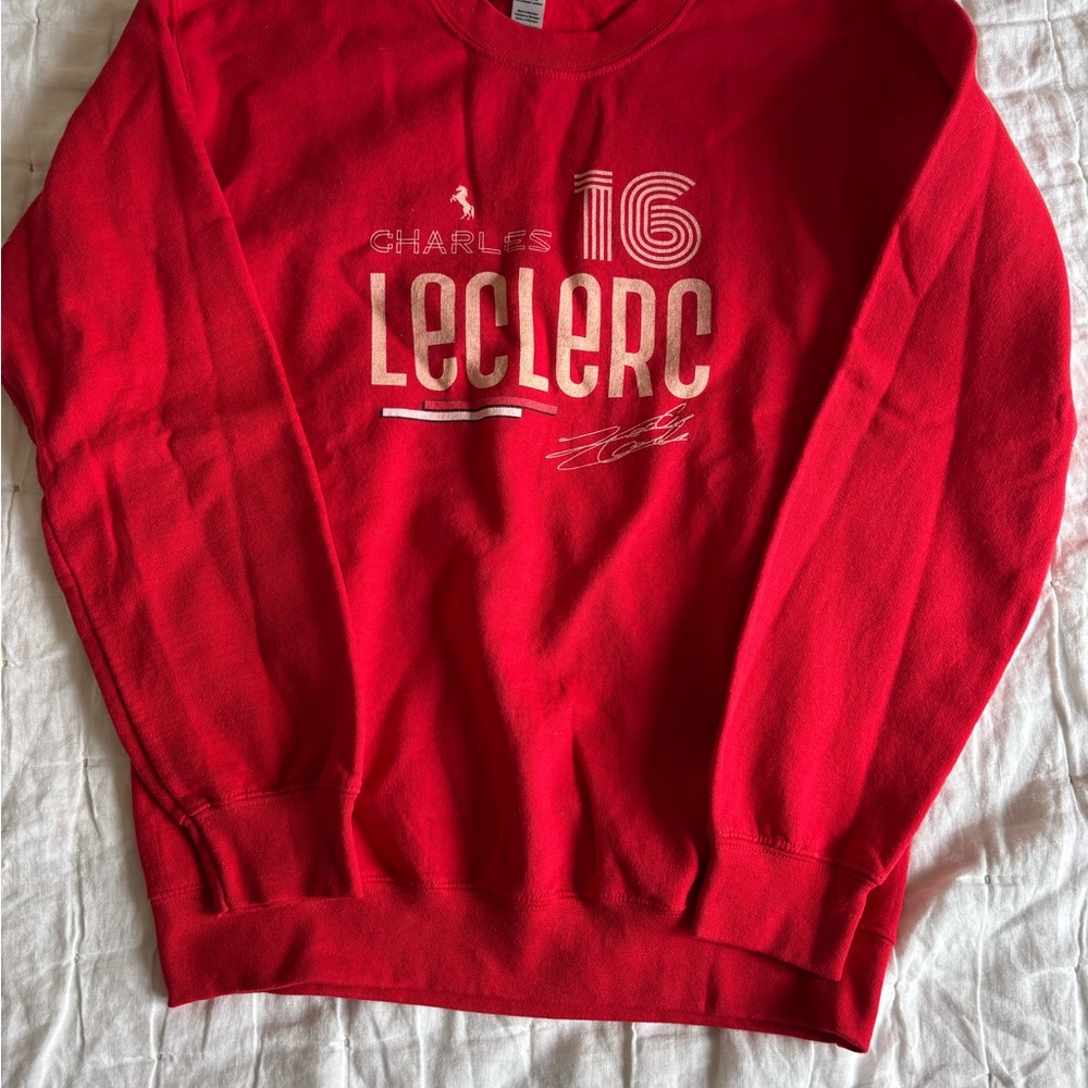 Red Charles Leclerc Sweatshirt